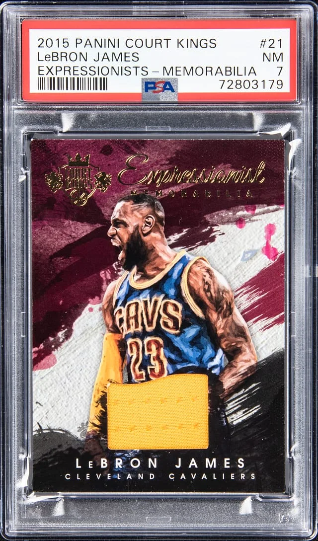 2015-16 Panini Court Kings LeBron James Expressionist Memorabilia #21 card image