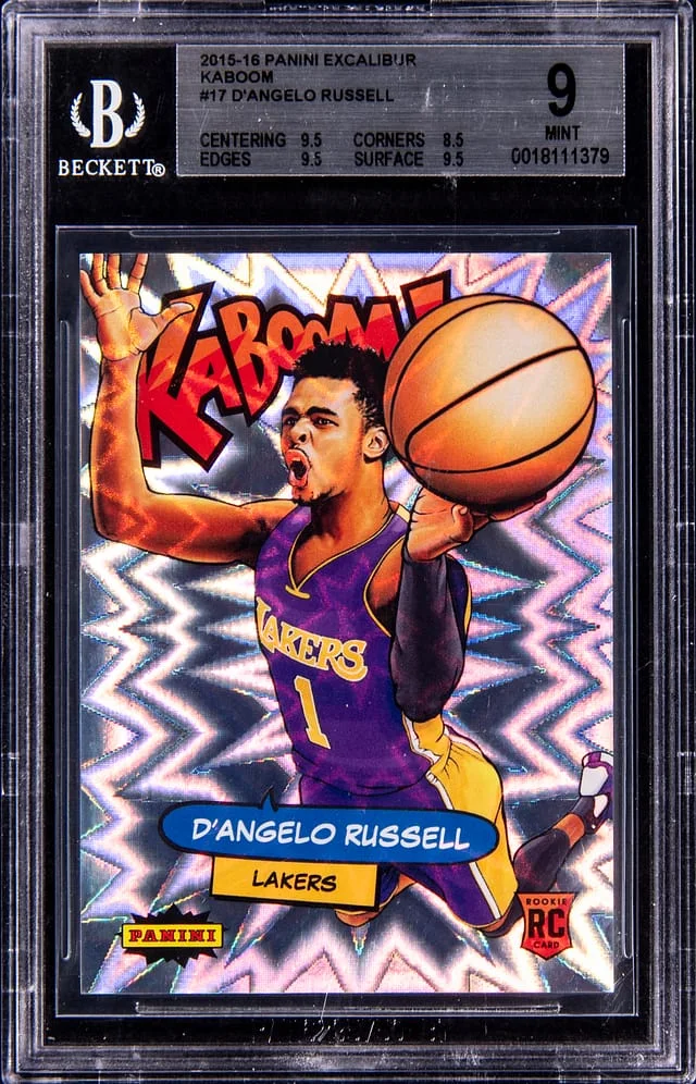 2015-16 Panini D'Angelo Russell Excalibur Kaboom #17 card image