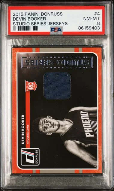 2015-16 Panini Donruss Devin Booker Studio Series Jerseys #4 card image