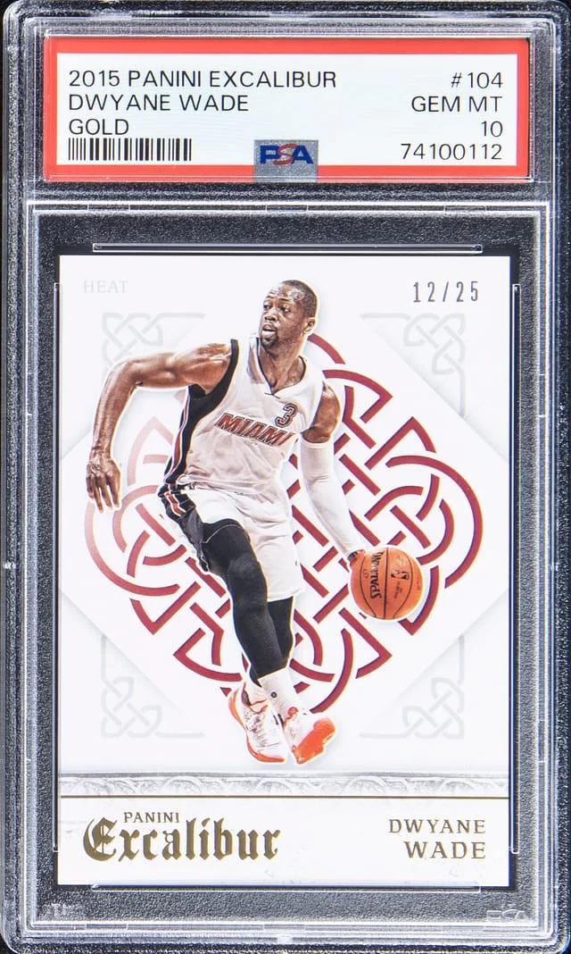 2015-16 Panini Dwyane Wade Excalibur Gold #104 card image