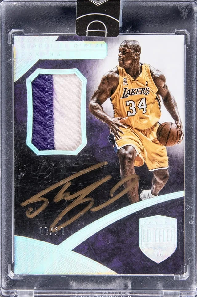 2015-16 Panini Eminence Shaquille O'Neal Patch Autograph #PA-SO card image