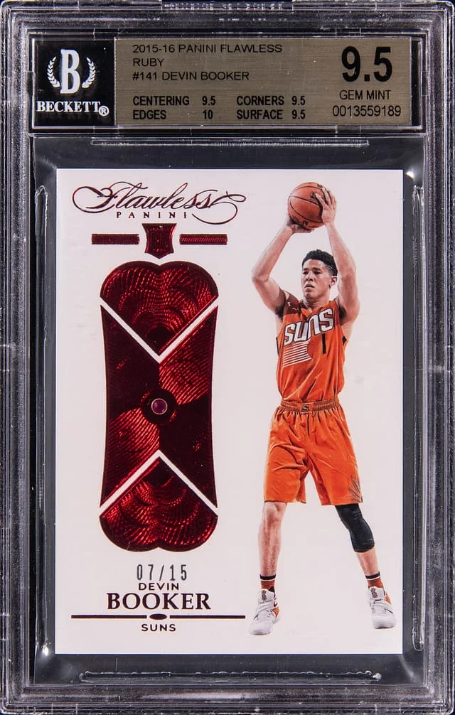 2015-16 Panini Flawless Devin Booker Ruby #141 card image