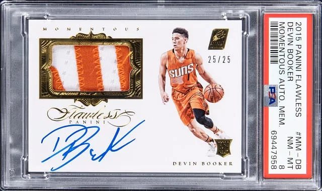 2015-16 Panini Flawless Devin Booker Momentous Autograph Memorabilia #MM-DB card image