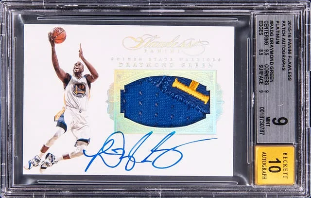 2015-16 Panini Flawless Draymond Patch Autographs Platinum #PA-DG card image