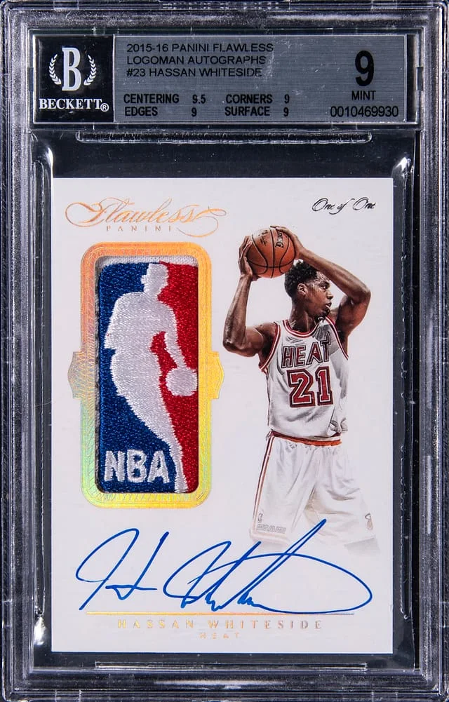 2015-16 Panini Flawless Hassan Whiteside Logoman Autographs #LA-HW card image