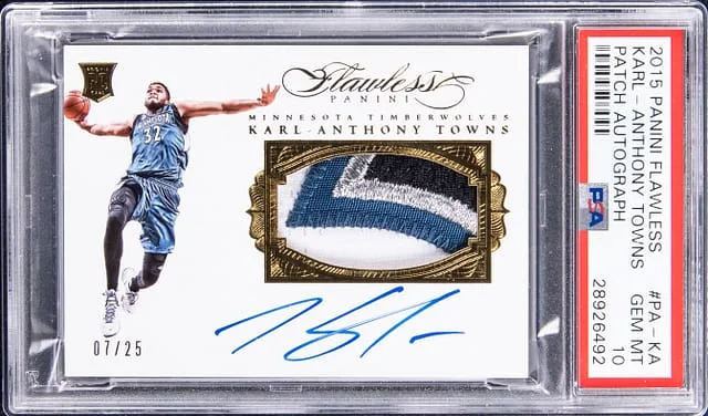 2015-16 Panini Flawless Karl Anthony-Towns #PA-KA card image