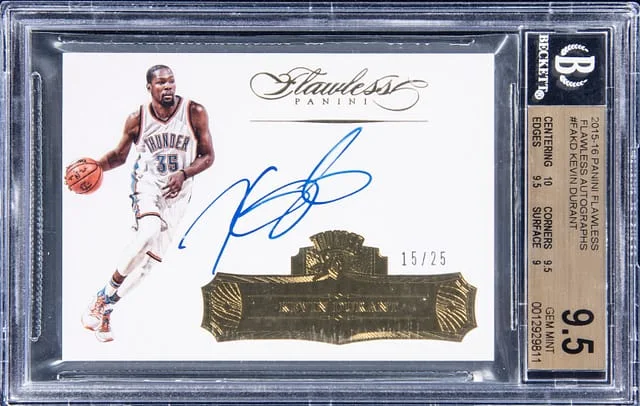2015-16 Panini Flawless Kevin Durant Autograph #FA-KD card image