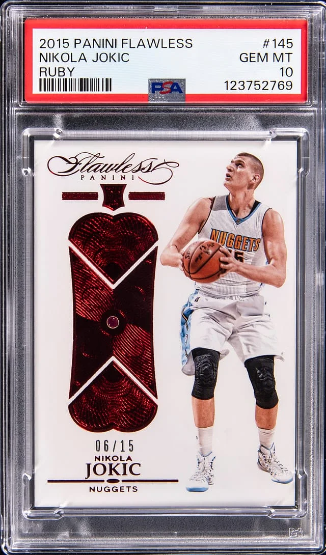 2015-16 Panini Flawless Nikola Jokic Ruby #145 card image