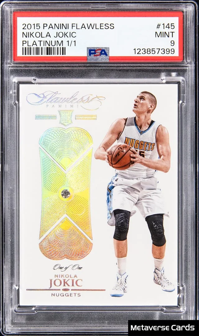 2015-16 Panini Flawless Nikola Jokic Diamond Platinum #145 card image