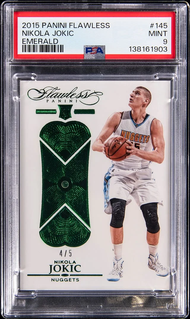 2015-16 Panini Flawless Nikola Jokic Gem Emerald #145 card image