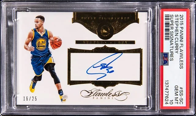 2015-16 Panini Flawless Stephen Curry Super Signatures #SS-SC card image
