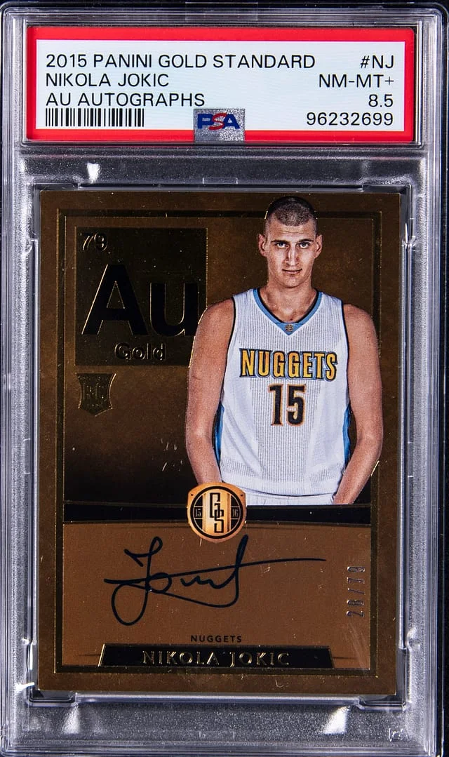 2015-16 Panini Gold Standard Nikola Jokic Autograph #AU-NJ card image