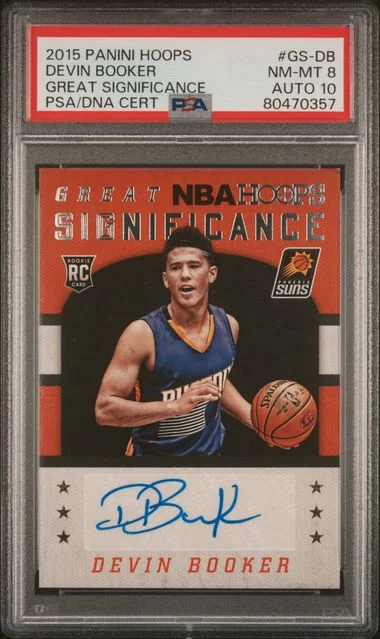 2015-16 Panini Hoops Devin Booker Great Significance #GS-DB card image