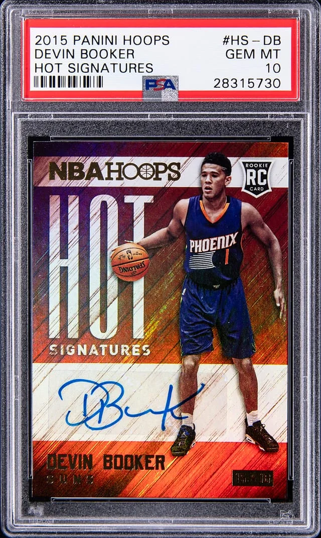 2015-16 Panini Hoops Devin Booker Hot Signatures #HS-DB card image