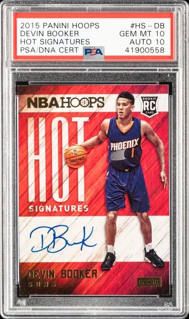 2015-16 Panini Hoops Devin Booker Hot Signatures #HS-DDB card image