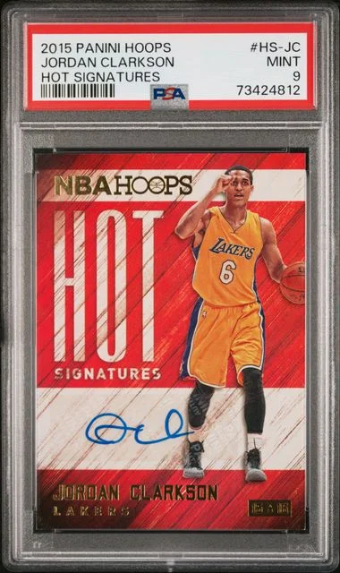 2015-16 Panini Hoops Jordan Clarkson Hot Signatures #HS-JC card image
