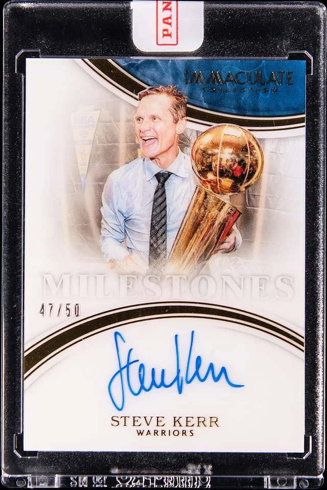 2015-16 Panini Immaculate Collection Steve Kerr Milestones #12 card image