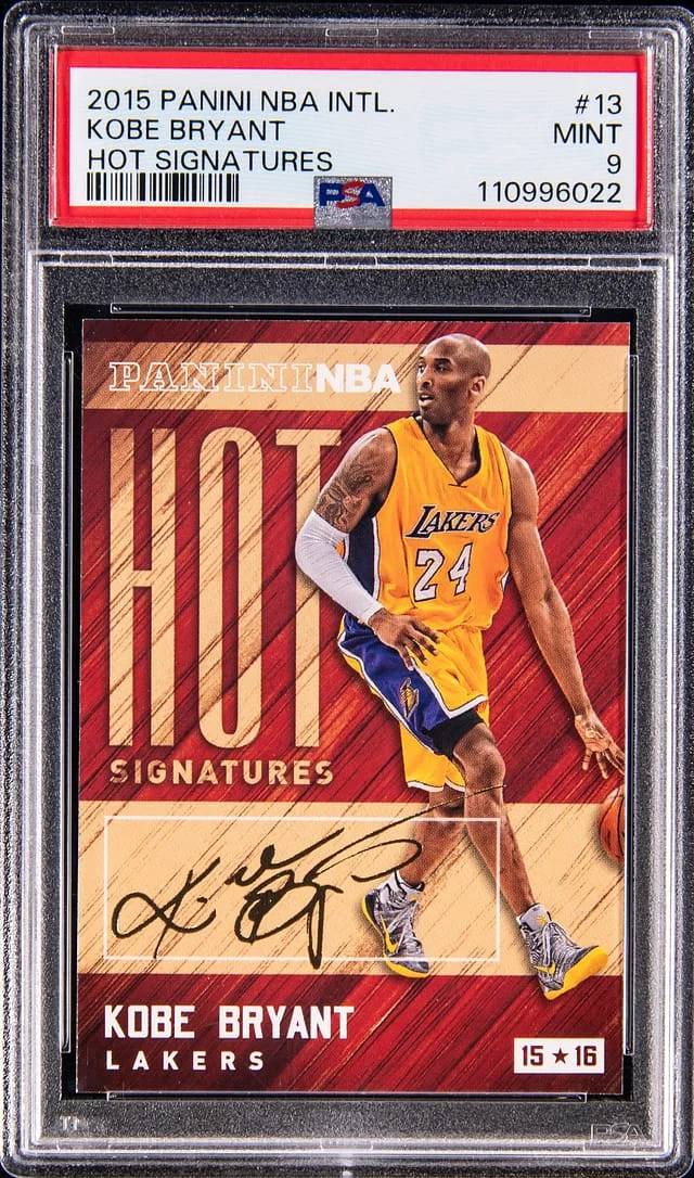 2015-16 Panini Kobe Bryant NBA International Hot Signatures #13 card image