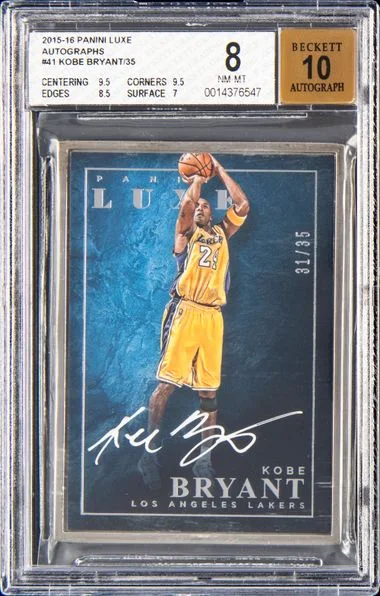 2015-16 Panini Kobe Bryant Luxe Autographs #41 card image