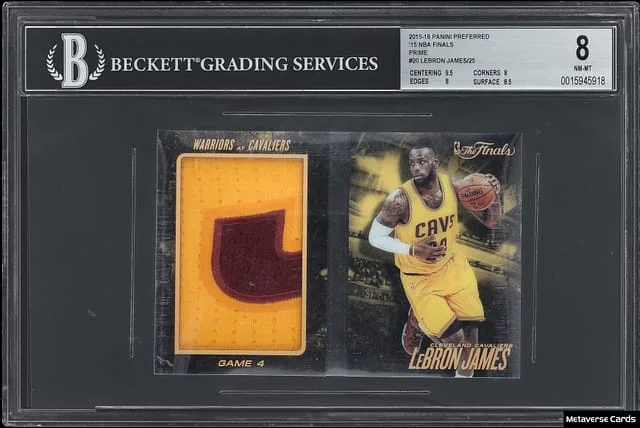 2015-16 Panini LeBron James Preferred '15 NBA Finals Prime #20 card image