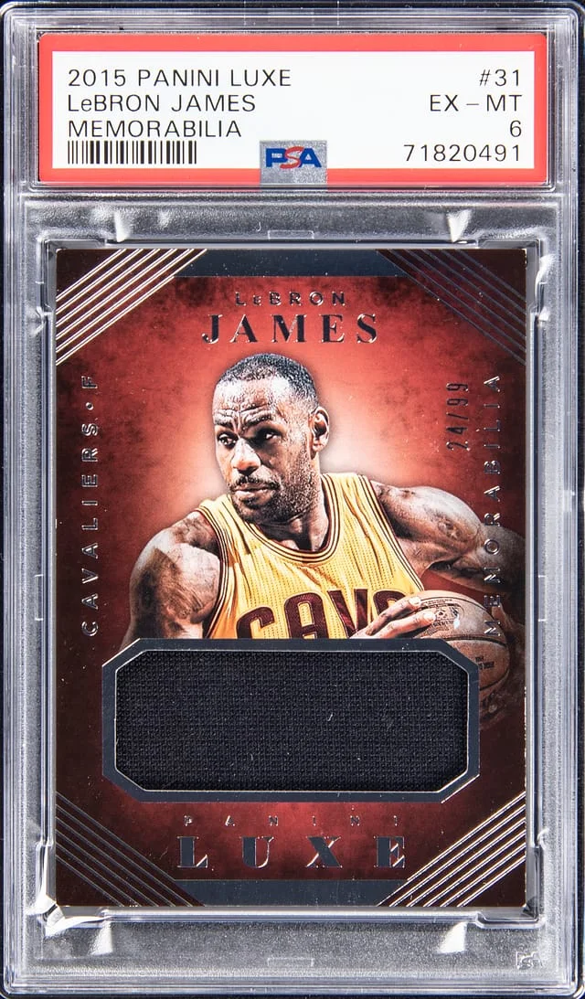 2015-16 Panini LeBron James Luxe Memorabilia #31 card image