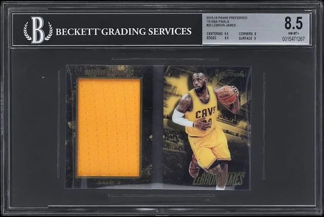 2015-16 Panini LeBron James Relic Booklet Preferred '15 NBA Finals #20 card image