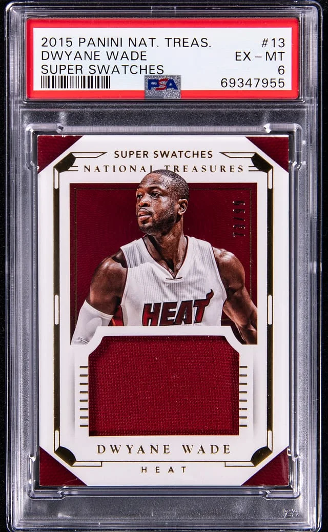2015-16 Panini National Treasures Dwyane Wade Super Swatches #13 card image