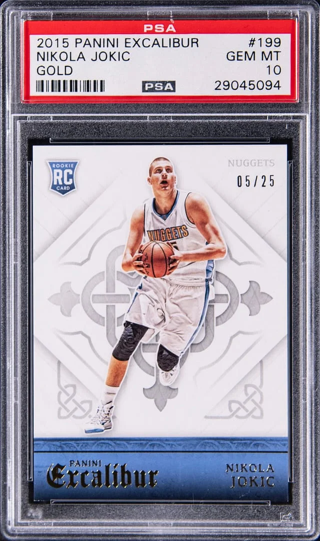 2015-16 Panini Nikola Jokic Excalibur Gold #199 card image