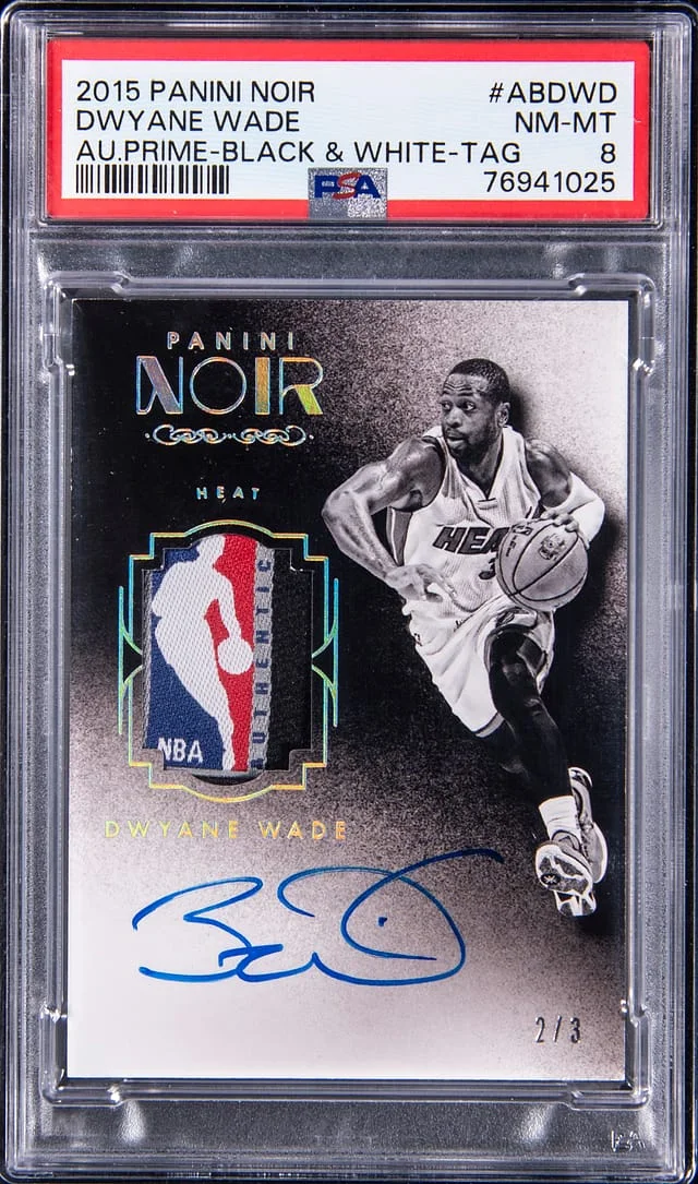 2015-16 Panini Noir Autograph Prime Black and #no-number card image