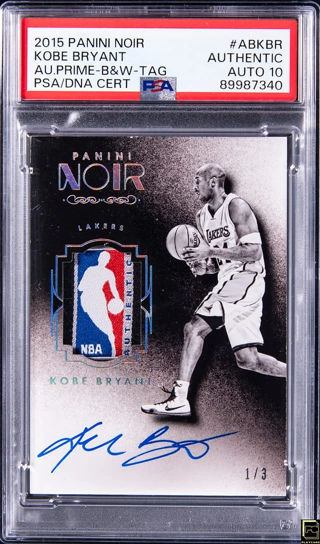 2015-16 Panini Noir Autograph Prime Black and White Laundry #no-number card image