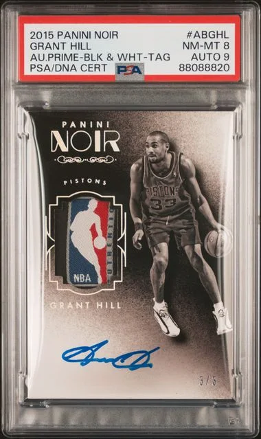 2015-16 Panini Noir Autograph Prime Black & #no-number card image