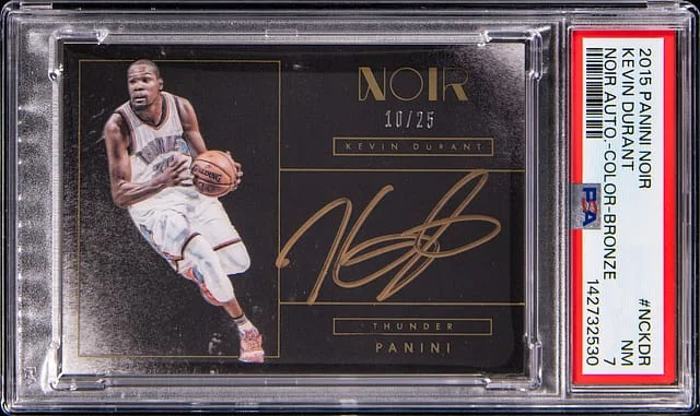 2015-16 Panini Noir Kevin Durant Autograph Color Bronze #NC-KDR card image