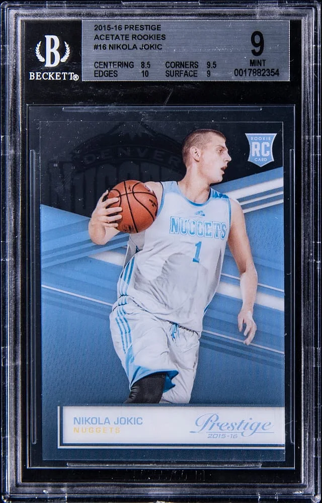 2015-16 Panini Prestige Nikola Jokic Acetate Rookies #16 card image