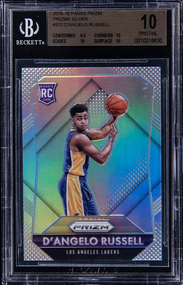 2015-16 Panini Prizm D'Angelo Russell Silver Prizm #322 card image