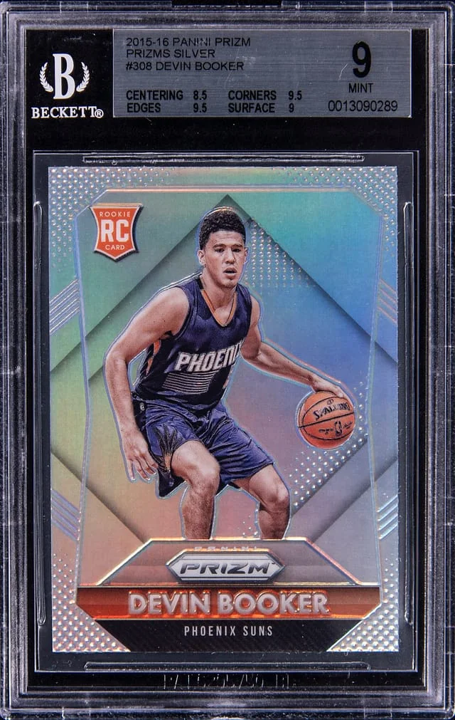 2015-16 Panini Prizm Devin Booker Silver #308 card image