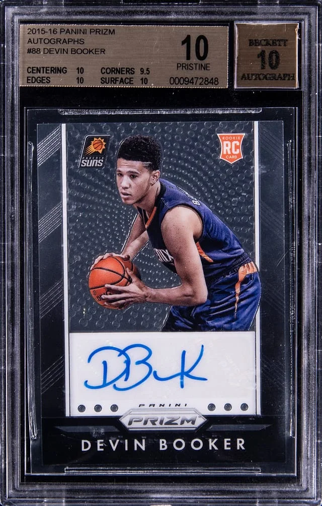 2015-16 Panini Prizm Devin Booker Autograph #P-DBK card image