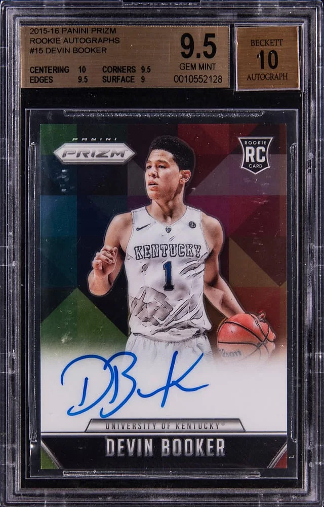 2015-16 Panini Prizm Devin Booker Autograph #RS-DB card image