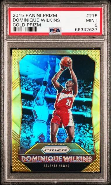 2015-16 Panini Prizm Dominique Wilkins Gold Prizm #275 card image