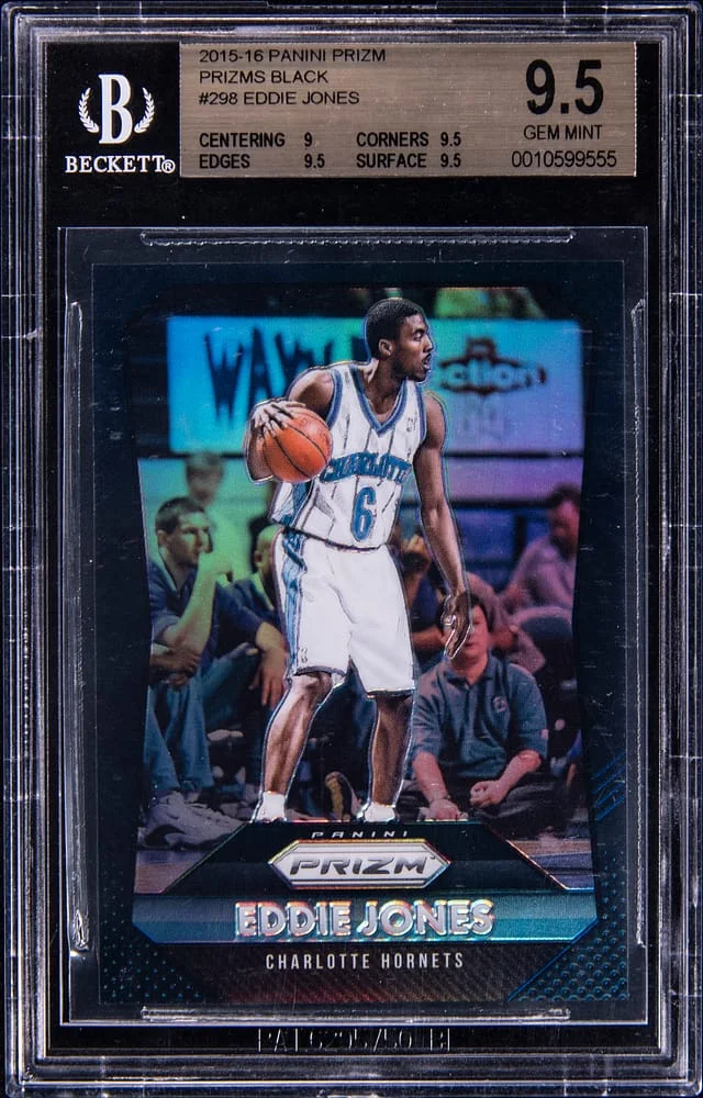 2015-16 Panini Prizm Eddie Jones Black #298 card image