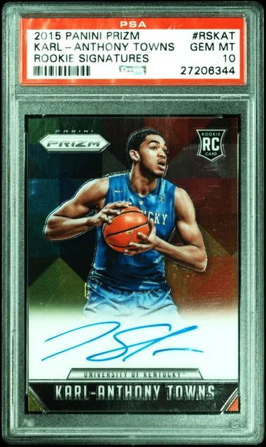 2015-16 Panini Prizm Karl-Anthony Towns Autograph #RS-KAT card image
