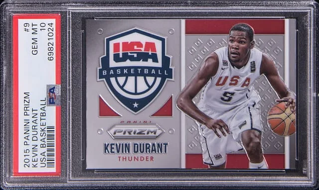 2015-16 Panini Prizm Kevin Durant USA Basketball #9 card image