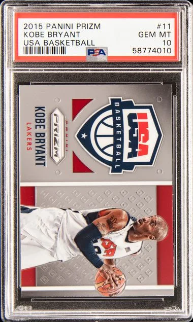 2015-16 Panini Prizm Kobe Bryant USA Basketball #11 card image