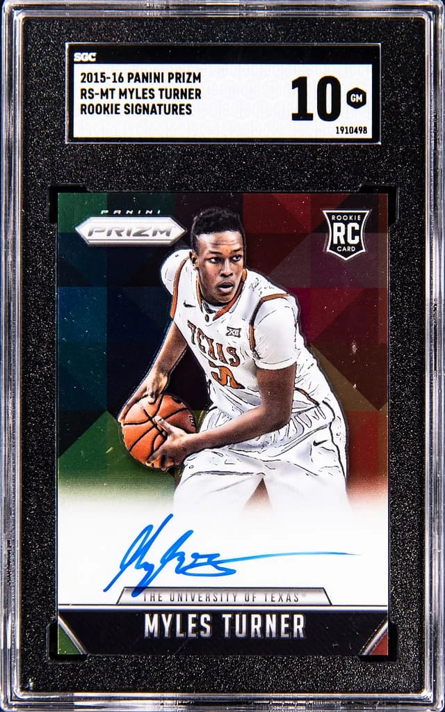 2015-16 Panini Prizm Myles Turner Signatures #RS-MT card image