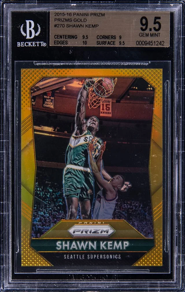 2015-16 Panini Prizm Shawn Kemp Gold Prizm #270 card image