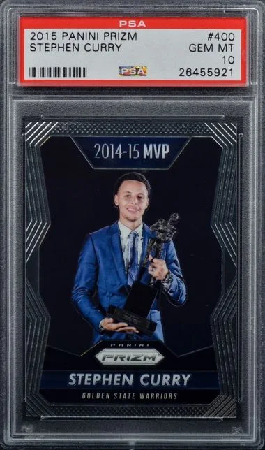2015-16 Panini Prizm Stephen Curry #400 card image