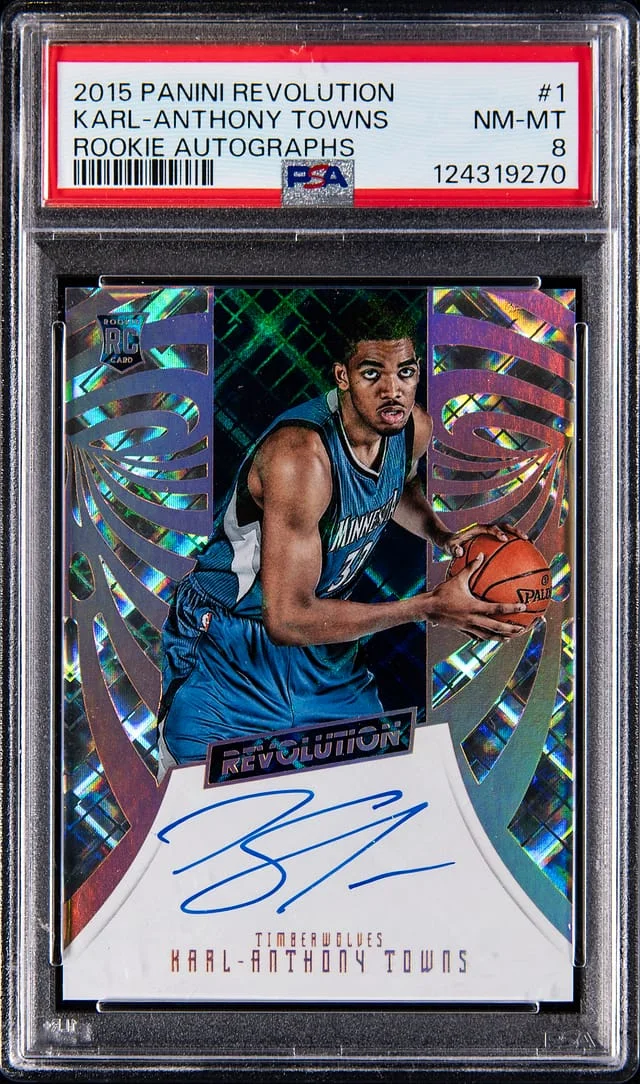 2015-16 Panini Revolution Karl-Anthony Towns Autograph #1 card image