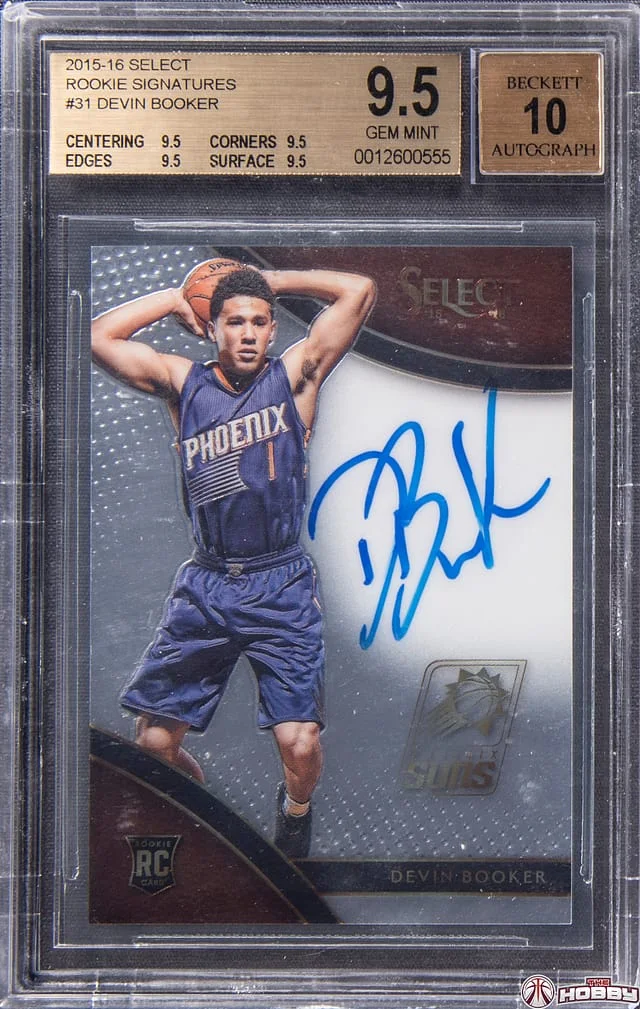 2015-16 Panini Select Devin Booker Signatures #RS-DB card image