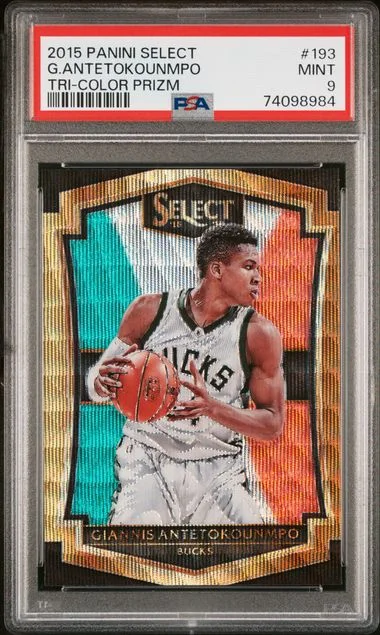 2015-16 Panini Select Giannis Antetokounmpo Tri-Color Prizm #193 card image