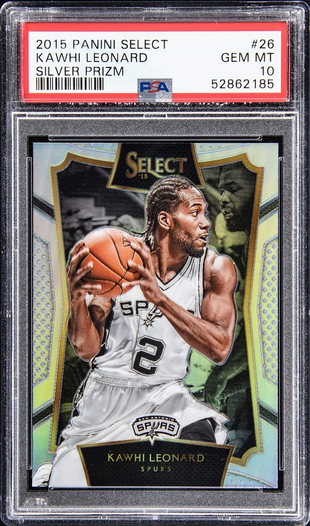 2015-16 Panini Select Kawhi Leonard Silver Prizm #26 card image