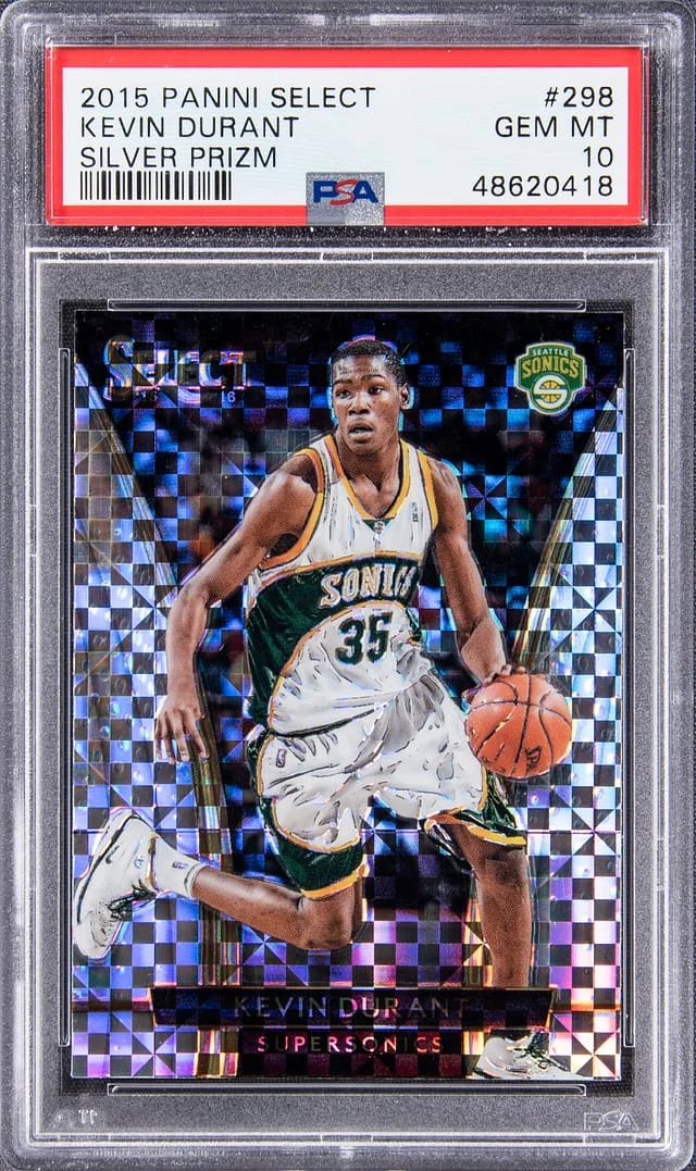 2015-16 Panini Select Kevin Durant Silver Prizm #298 card image